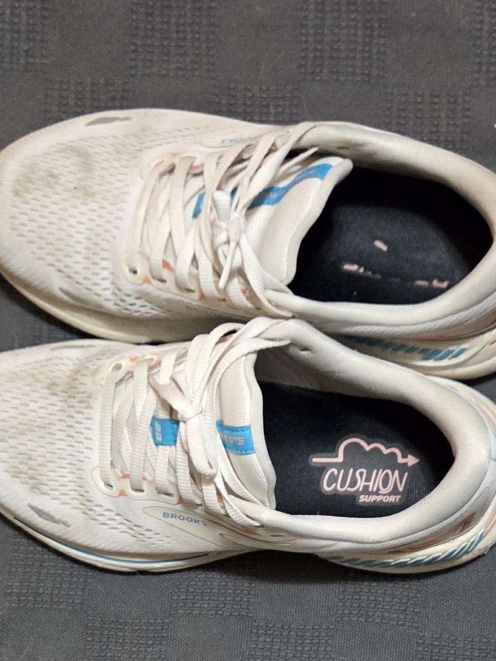 Brooks White Running Shoe